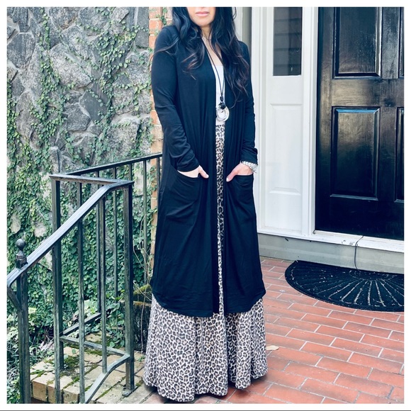 Fabulous open longline slouchy pockets cardigan - Picture 7 of 12